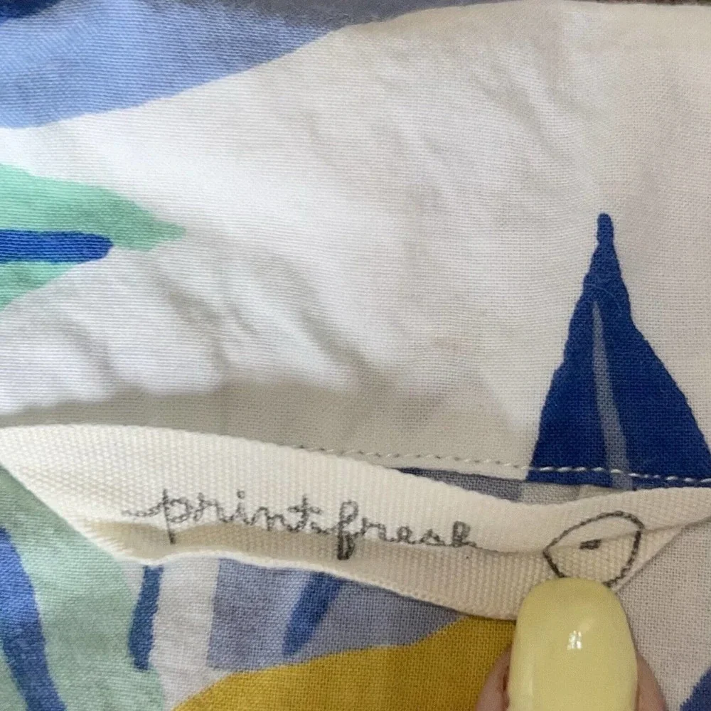 Printfresh Citrus Grove Pajama Set - White and Blue - Picture 6 of 10